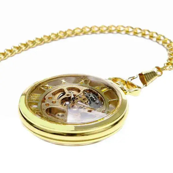 Orologio da Tasca Meccanico Scheletro da Uomo