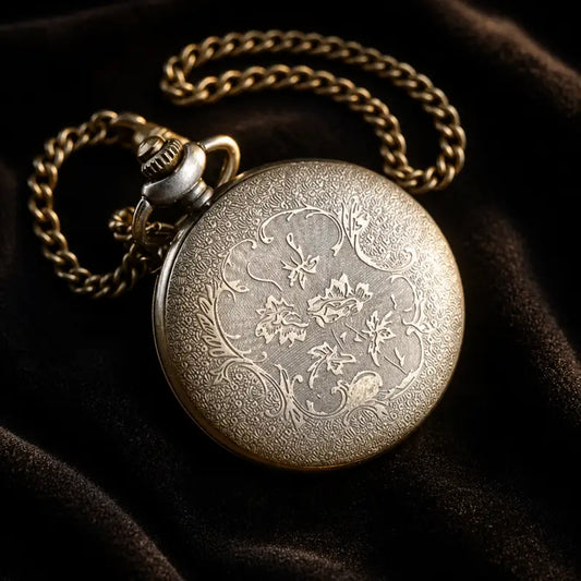 Orologio da tasca al quarzo con collana di fiori da donna - Univers Gousset