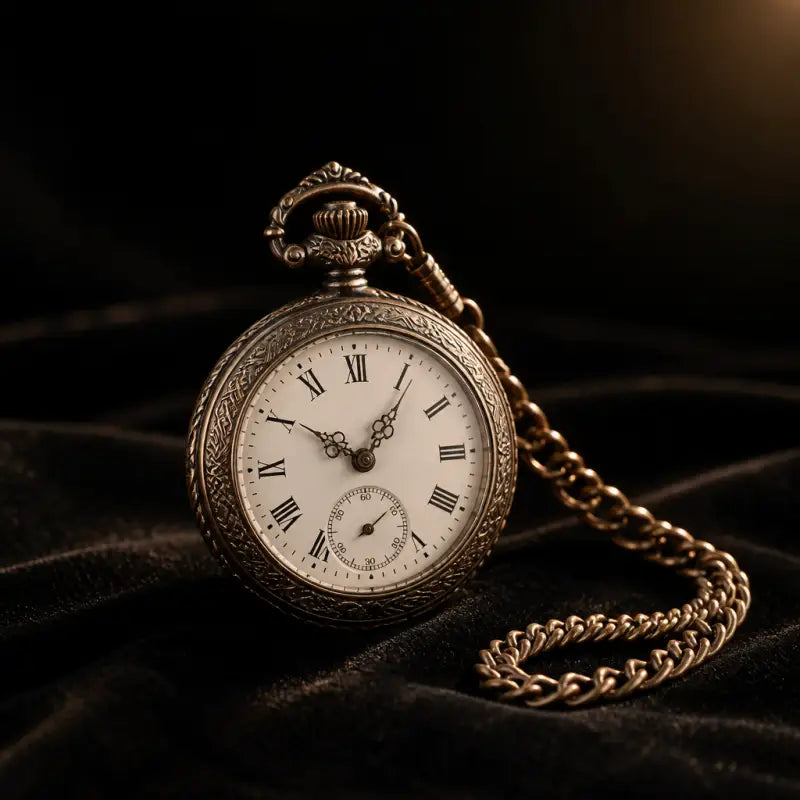 Orologio da tasca al quarzo con collana di fiori da donna - Univers Gousset