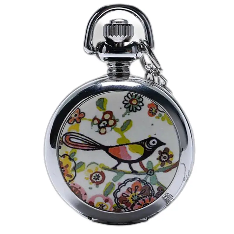 Collana con orologio alla moda in argento con poesia estiva
