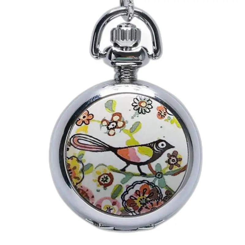 Collana con orologio alla moda in argento con poesia estiva