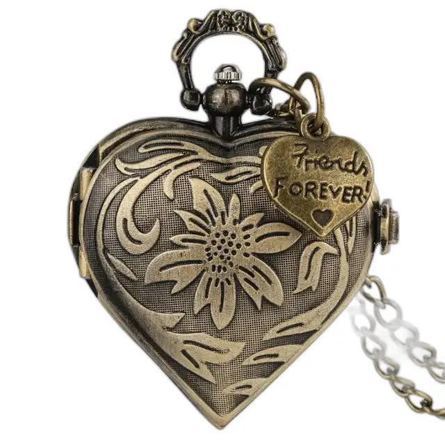 Orologio da donna da uomo con collana vintage al quarzo - 1