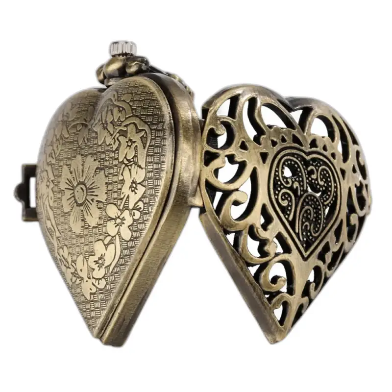 Orologio da donna da uomo con collana vintage al quarzo