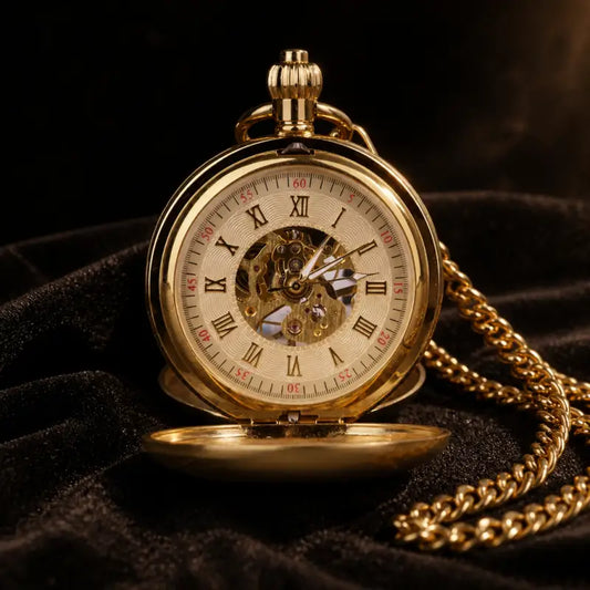 Orologio da tasca meccanico Double Hunter - Univers Gousset