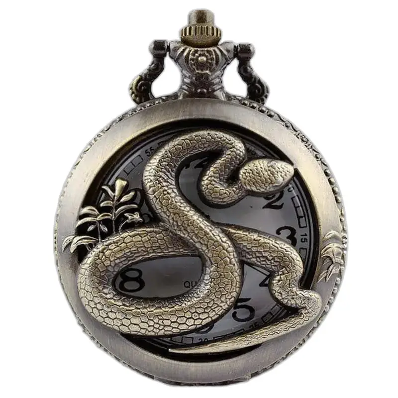 Gousset Horoscope Chinois Montre Collier Bronze