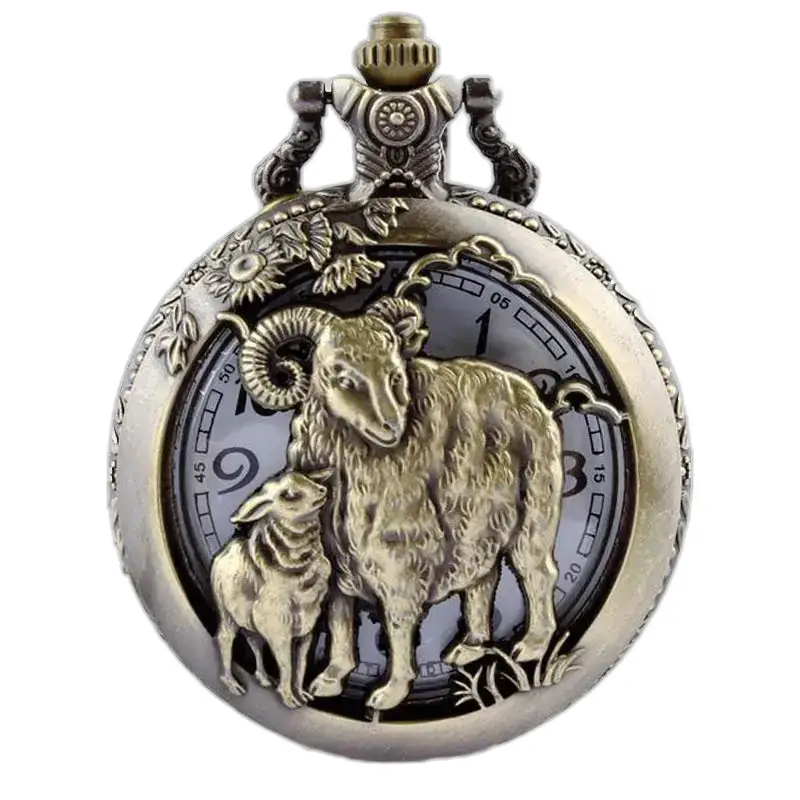 Gousset Horoscope Chinois Montre Collier Bronze - Serpent