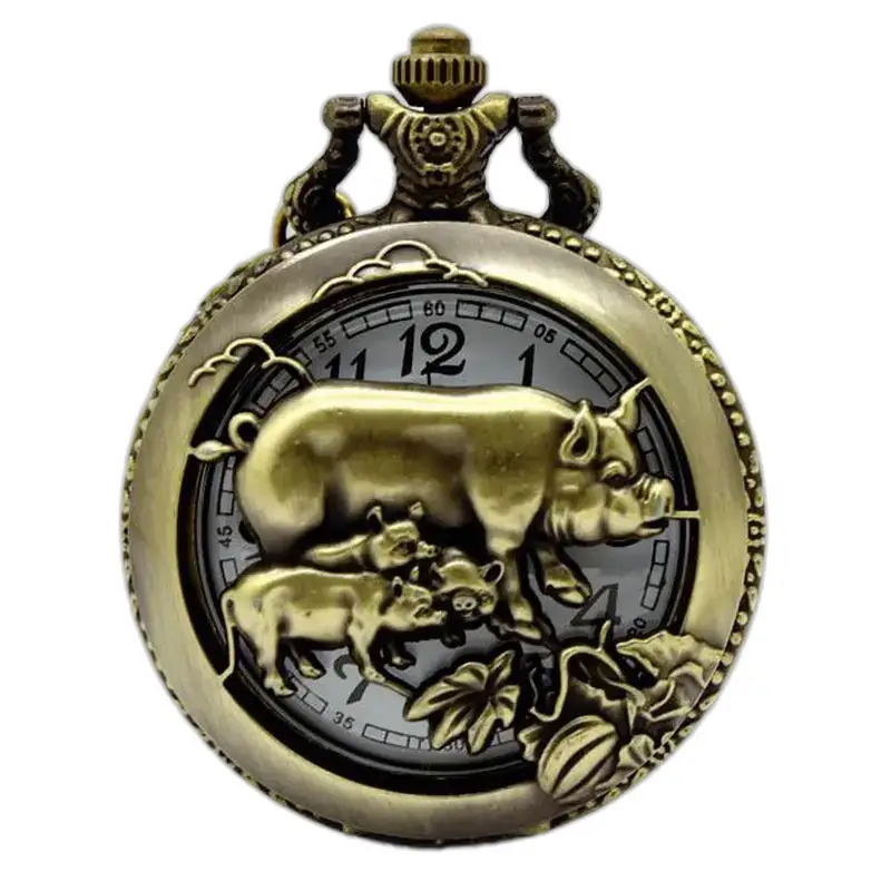 Collana Fob Orologio Oroscopo Cinese Bronzo - Scimmia