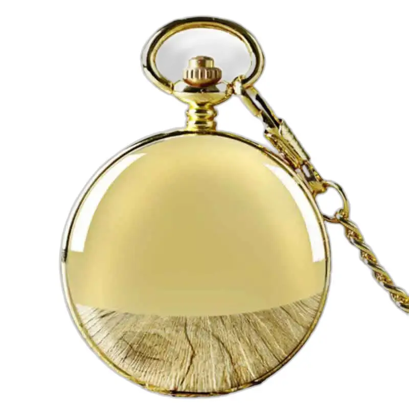 Orologio da tasca automatico di lusso con perle dorate