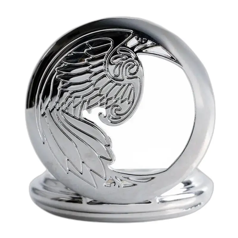 Elegante orologio da tasca automatico in argento