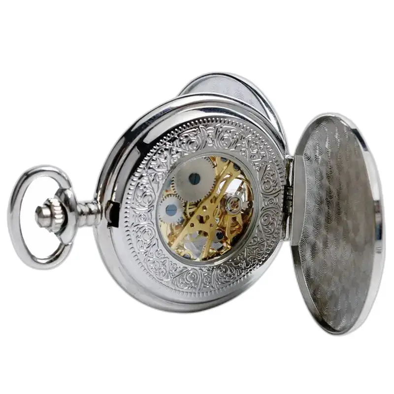 Elegante orologio da tasca in argento Demi Hunter