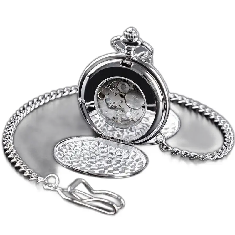 Orologio da tasca classico in argento con doppio cacciatore