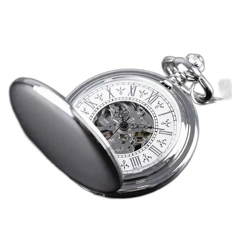 Orologio da tasca classico in argento con doppio cacciatore