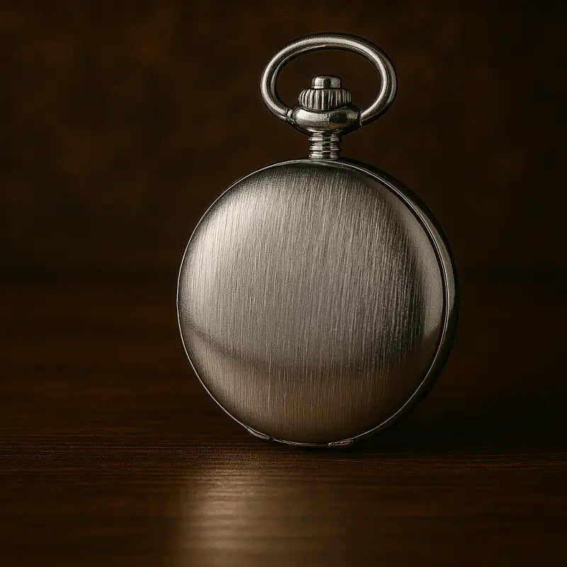 Orologio da tasca di lusso in argento con doppia patta