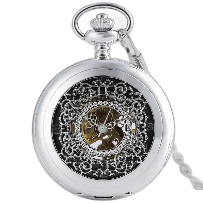 Orologio da tasca in argento chic squisito di lusso
