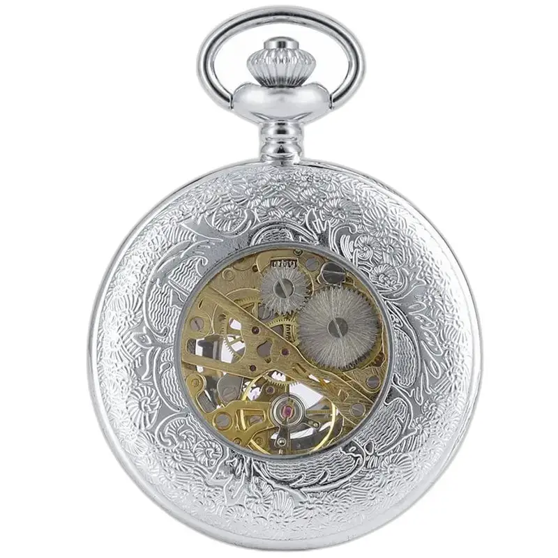 Orologio da tasca in argento chic squisito di lusso