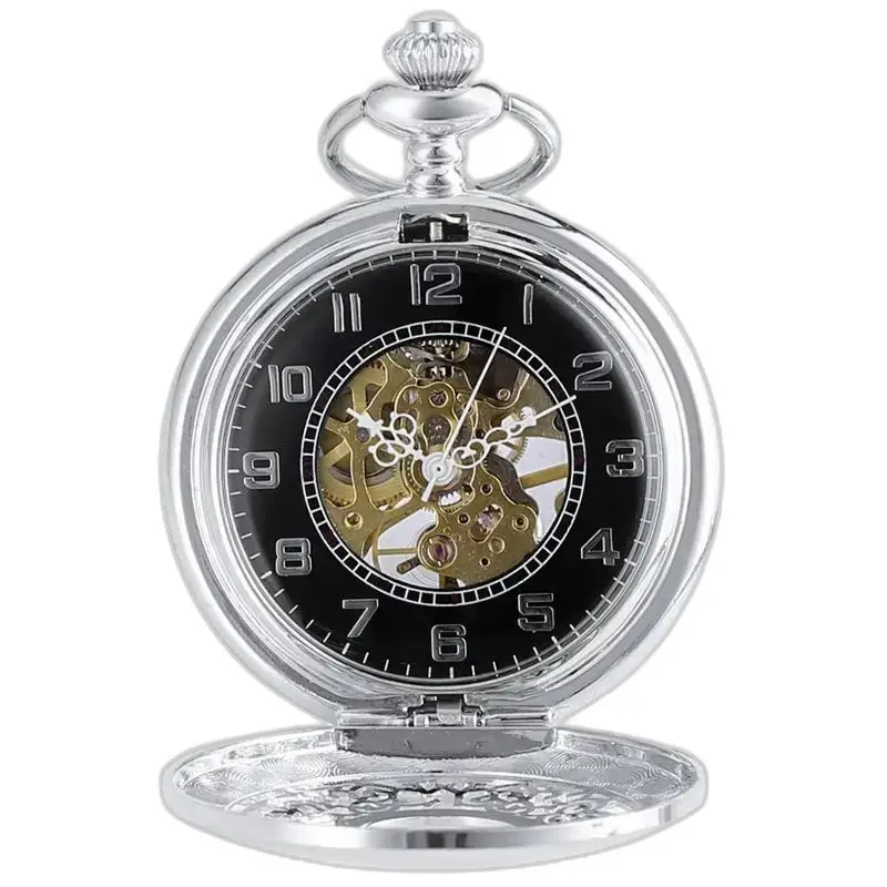 Orologio da tasca in argento chic squisito di lusso