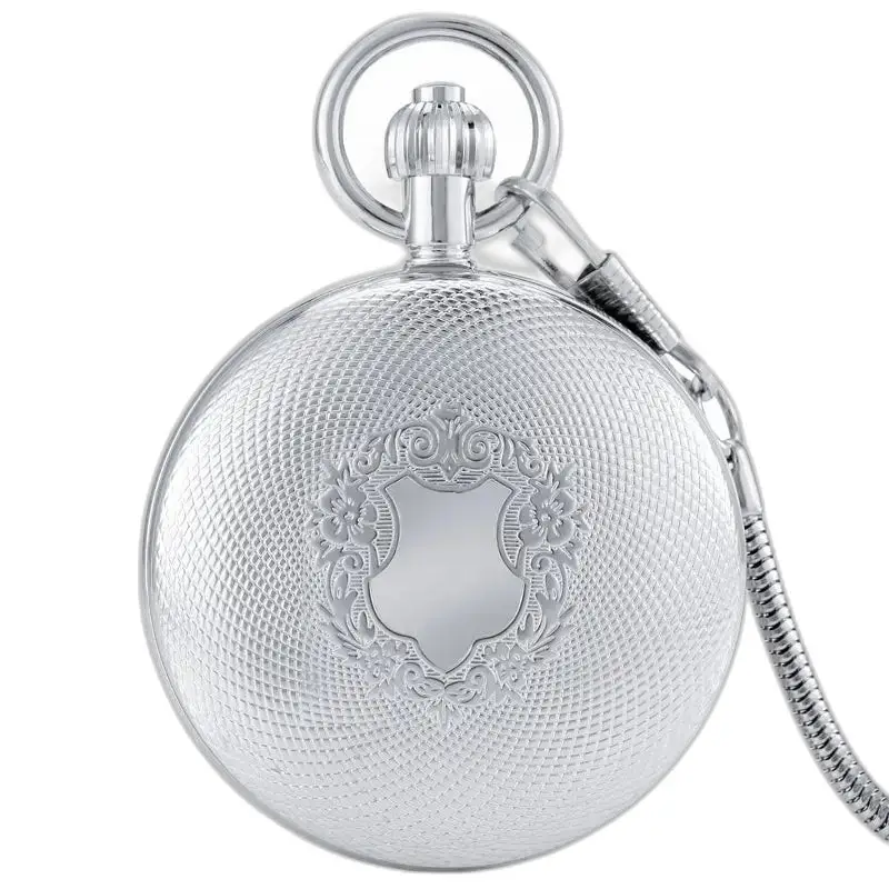 Elegante orologio da tasca automatico in argento - 1