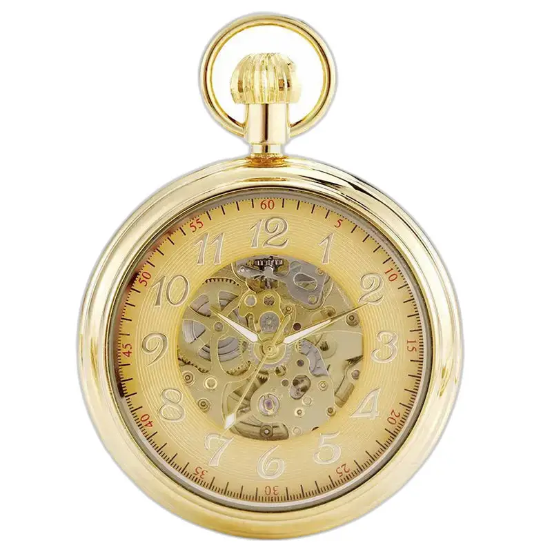 Orologio da tasca automatico di lusso con quadrante aperto