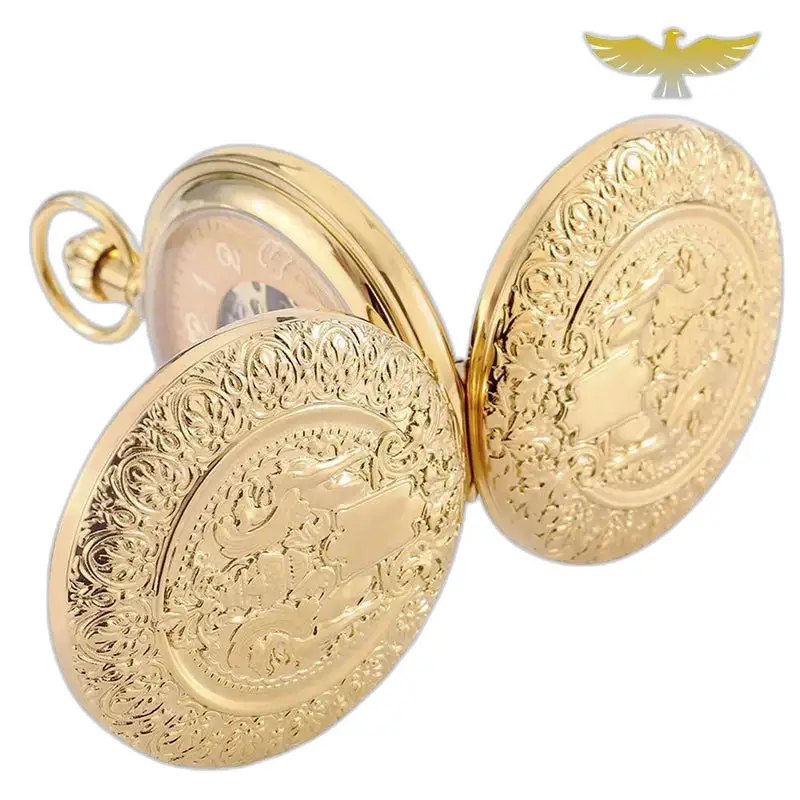 Elegante orologio da tasca automatico a doppio lembo
