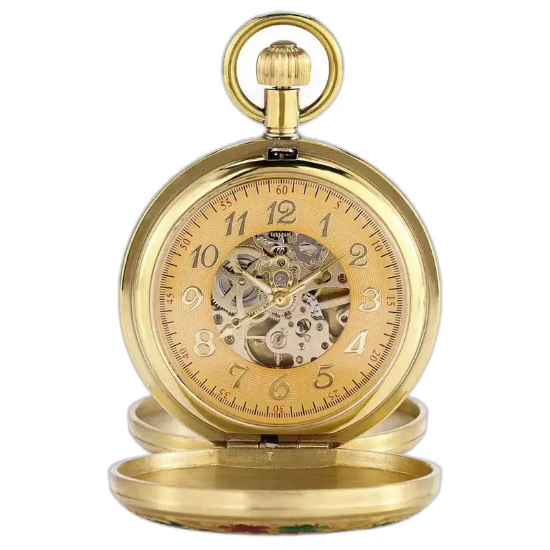 Elegante orologio da tasca automatico a doppio lembo