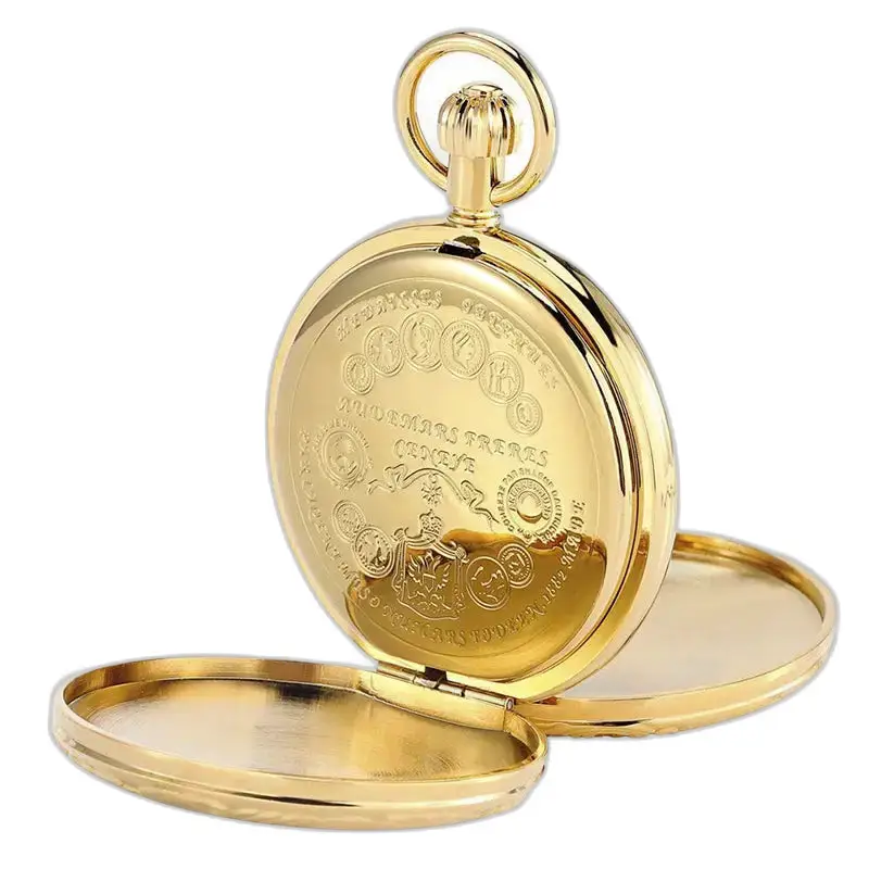 Elegante orologio da tasca automatico a doppio lembo