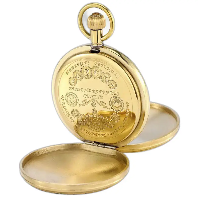 Elegante orologio da tasca automatico a doppio lembo