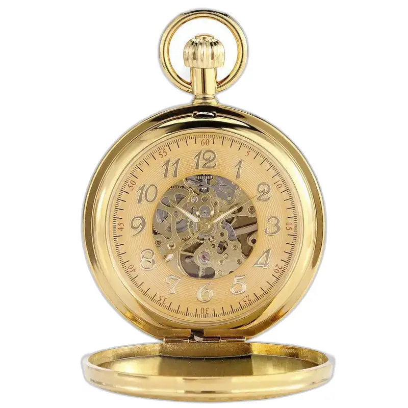Elegante orologio da tasca automatico a doppio lembo