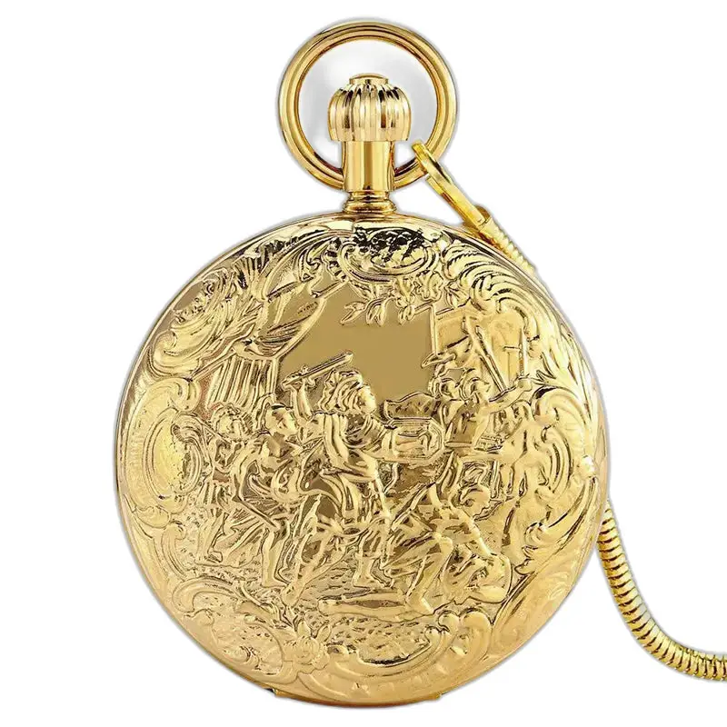 Elegante orologio da tasca automatico a doppio lembo