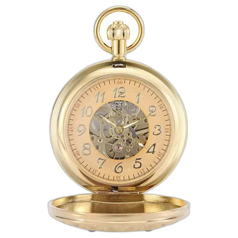 Elegante orologio da tasca automatico a doppio lembo