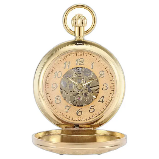 Elegante orologio da tasca automatico a doppio lembo