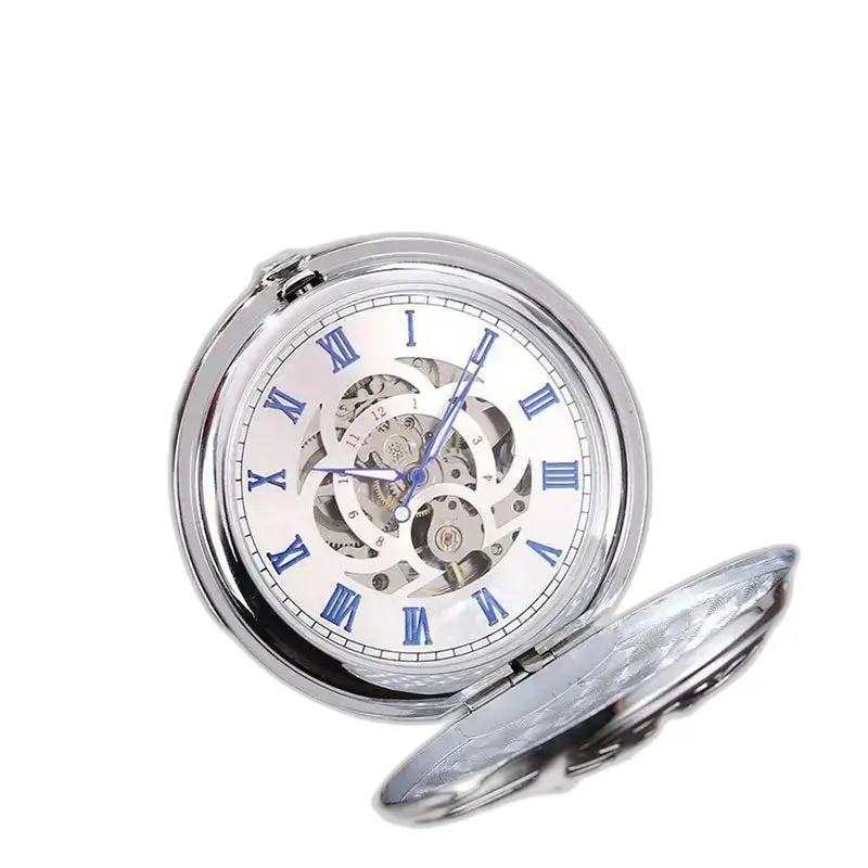 Orologio da tasca automatico con fiore di lusso chic