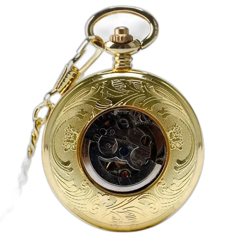 Orologio da tasca automatico di lusso da gentiluomo dorato