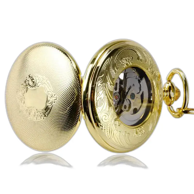 Orologio da tasca automatico di lusso da gentiluomo dorato
