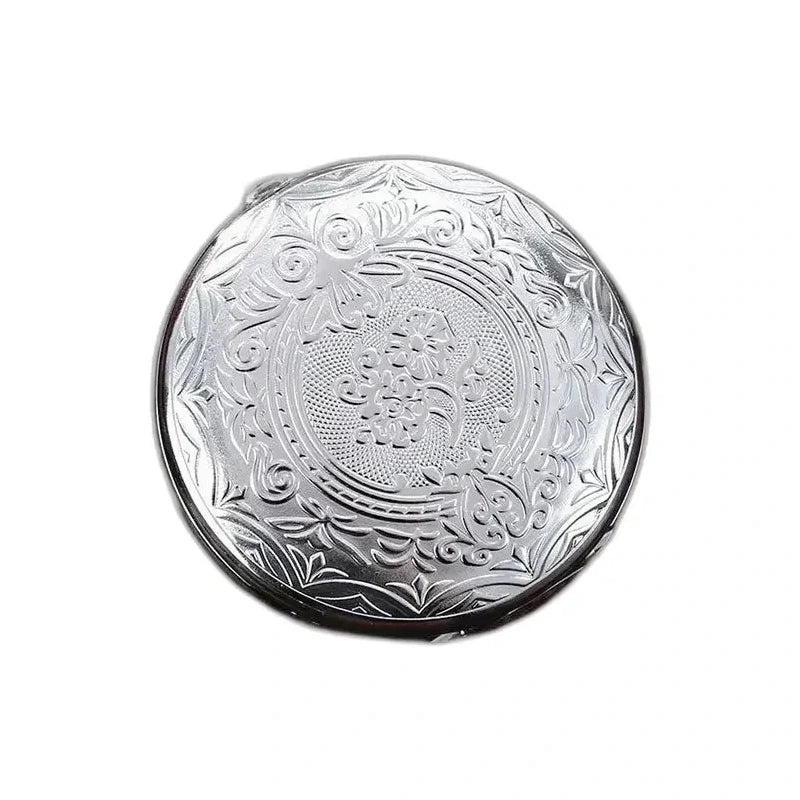 Orologio da tasca automatico da uomo inciso - coperchio stile cacciatore in argento inciso con motivi floreali, chiuso