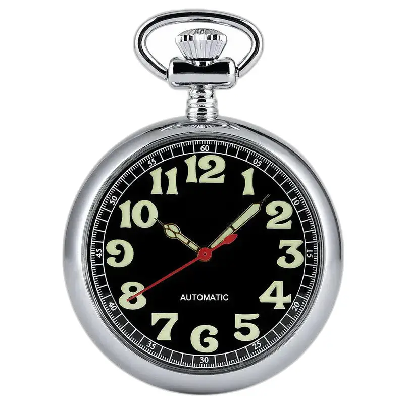 Moderno orologio da tasca automatico luminoso