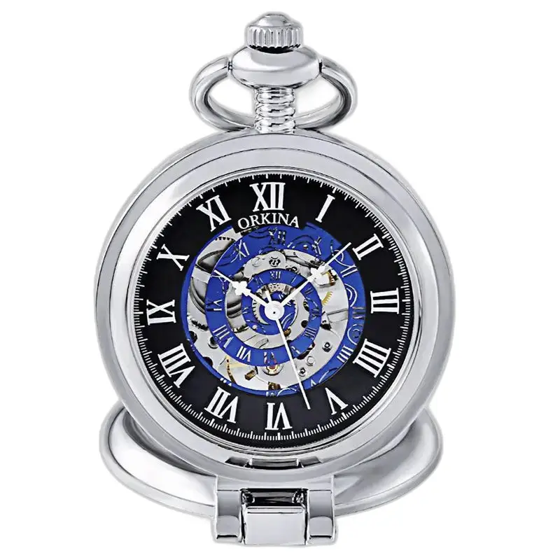 Moderno orologio da tasca automatico per uomo e donna