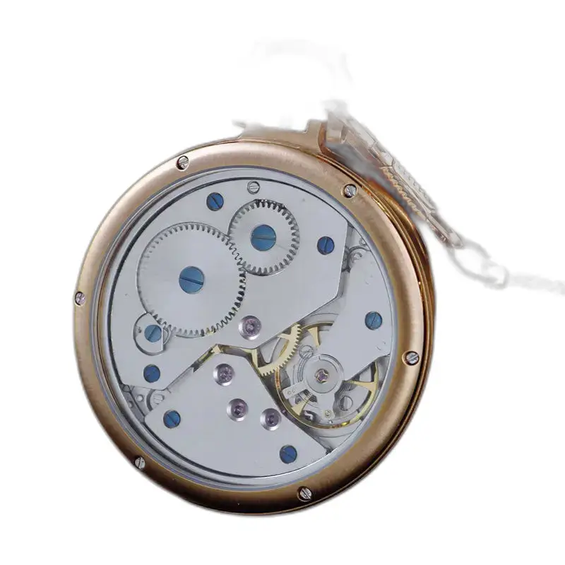 Orologio da tasca automatico impermeabile in oro rosa