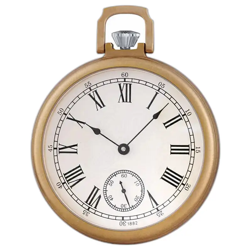 Orologio da tasca automatico impermeabile in oro rosa