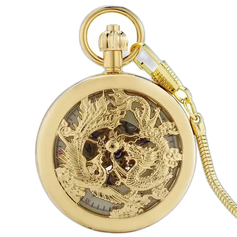 Orologio da tasca automatico di lusso da uomo Phenix Vs Dragon
