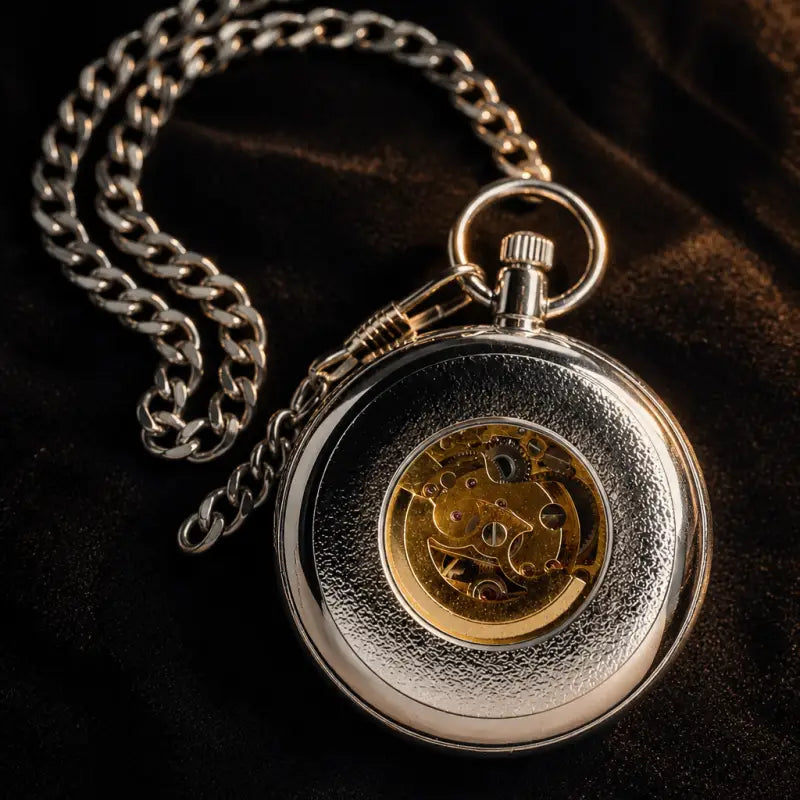 Orologio da tasca automatico scheletrato da uomo - Univers Gousset