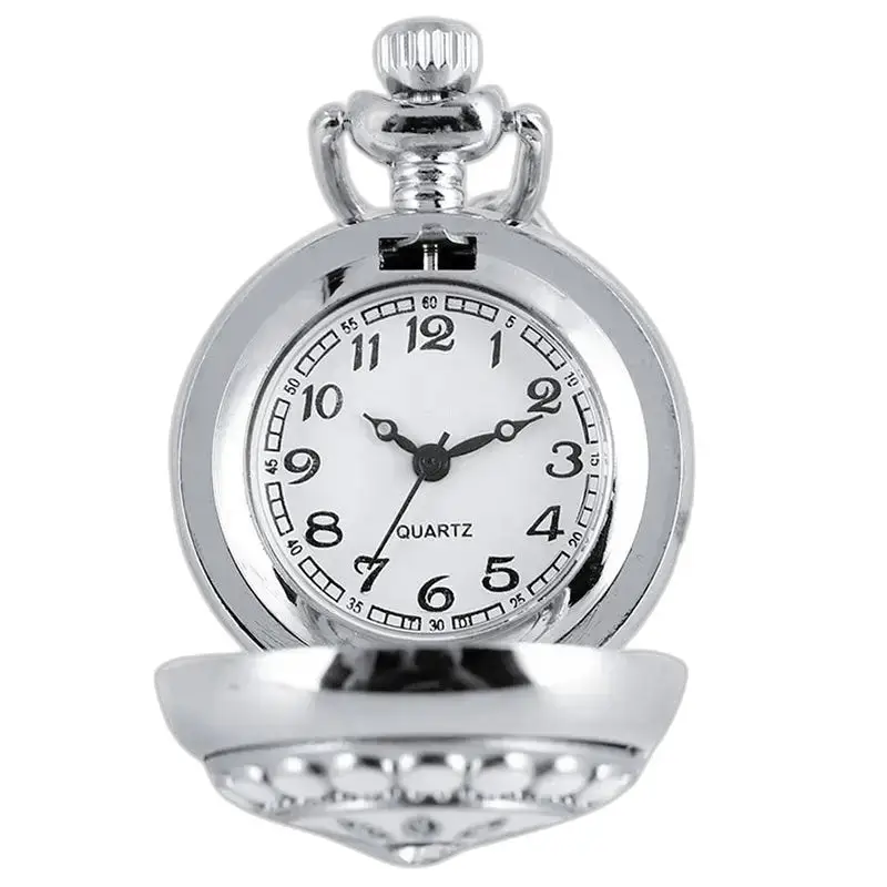 Orologio da tasca a fiore Chic Pearl in argento