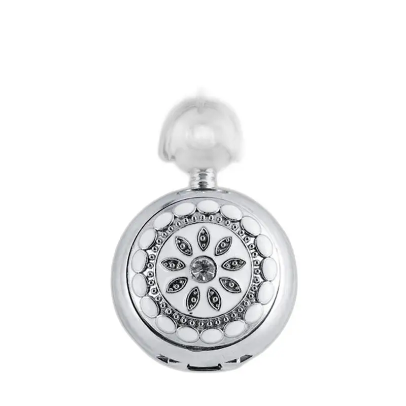 Orologio da tasca a fiore Chic Pearl in argento