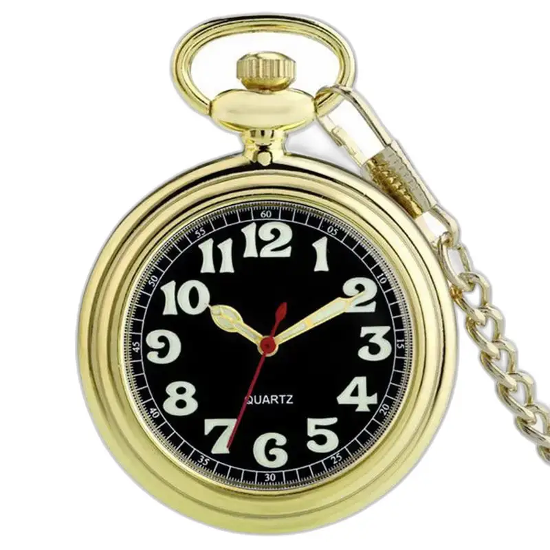 Orologio da tasca classico con quadrante aperto per uomo e donna - Argento