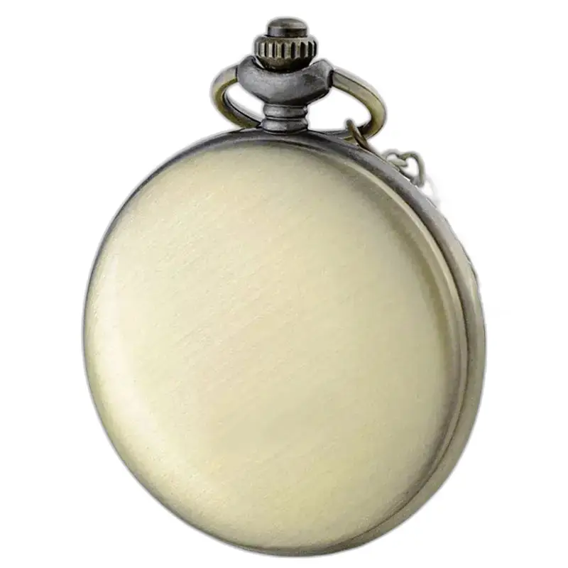 Orologio da tasca classico ed elegante con doppia patta - nero