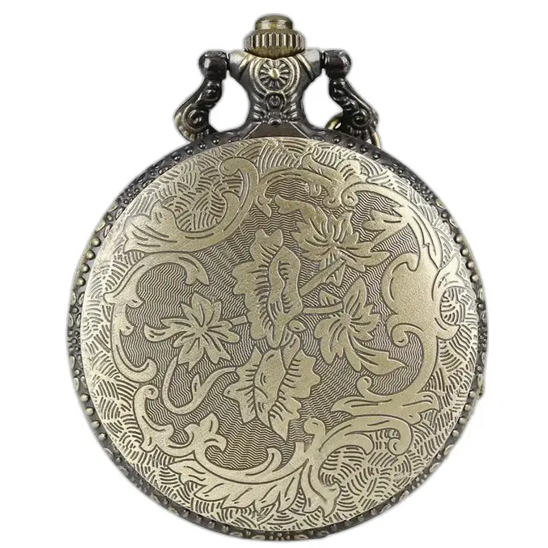 Orologio da tasca con collana di ragno in stile fantasia
