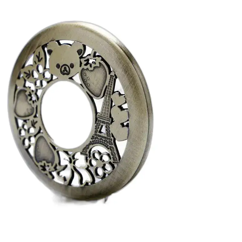 Orologio da tasca glamour con collana in bronzo