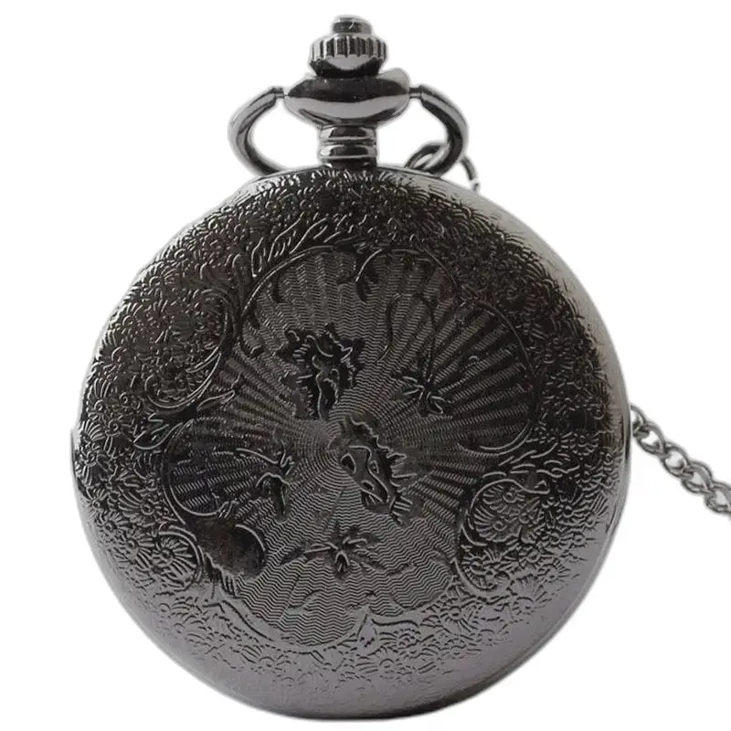 Orologio da tasca vintage con collana mezzo cacciatore