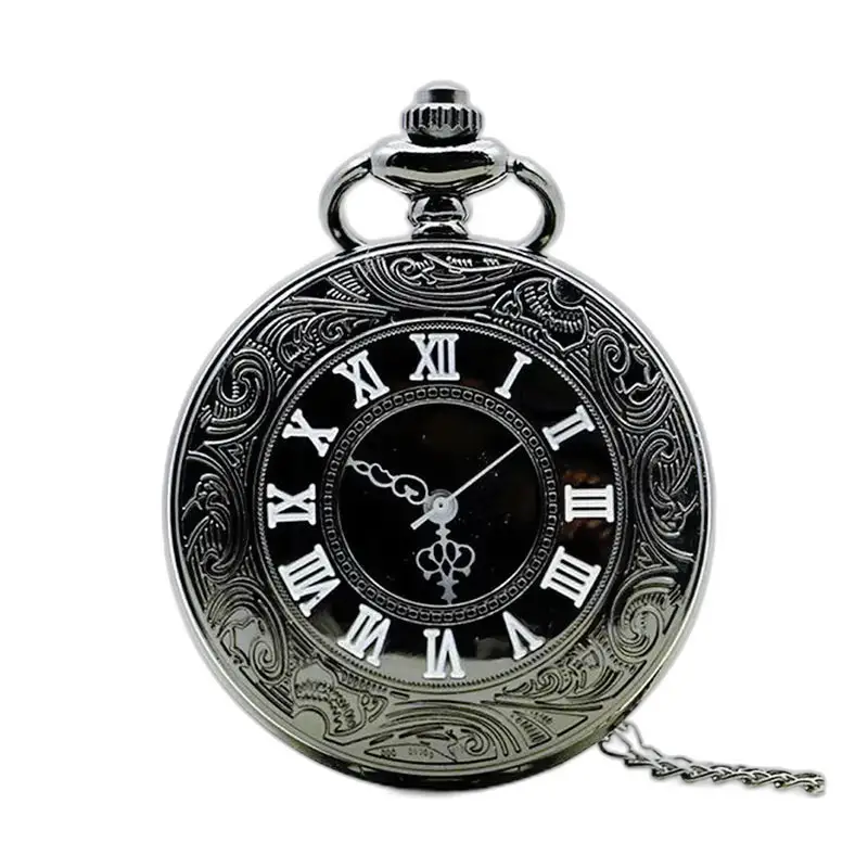 Orologio da tasca vintage con collana mezzo cacciatore