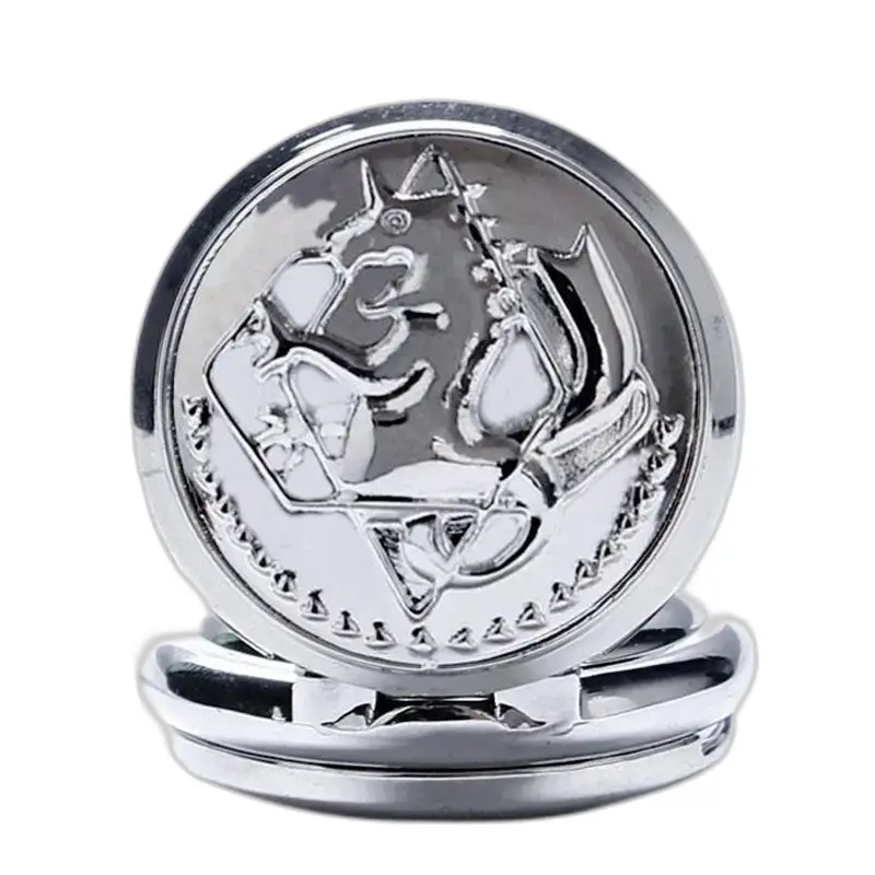 Orologio da tasca con collana chic interamente in metallo