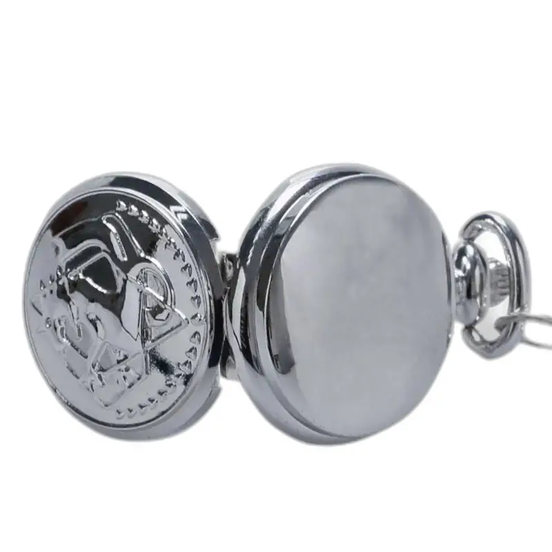Orologio da tasca con collana chic interamente in metallo